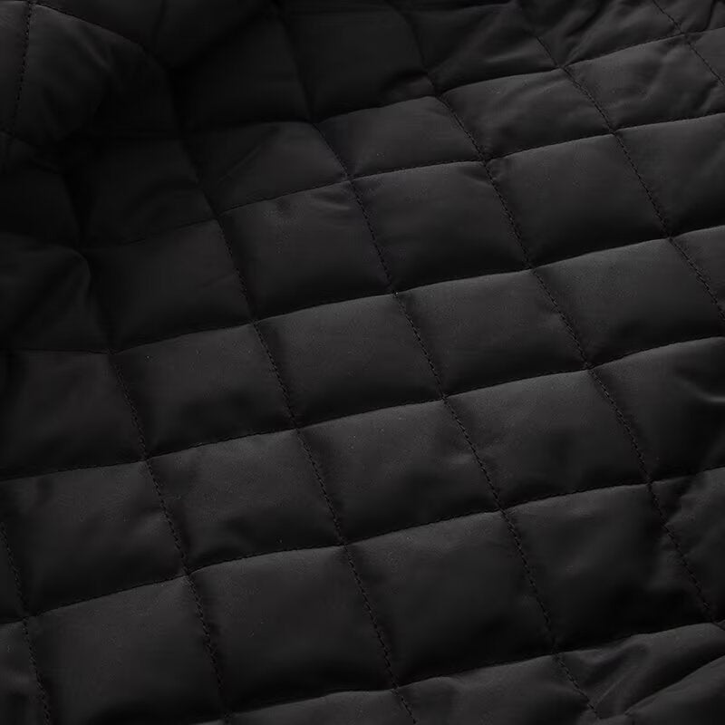Women's oversized bomber-style hoodie jacket with drawstring, reflective piping, and elastic hem Chichicherry