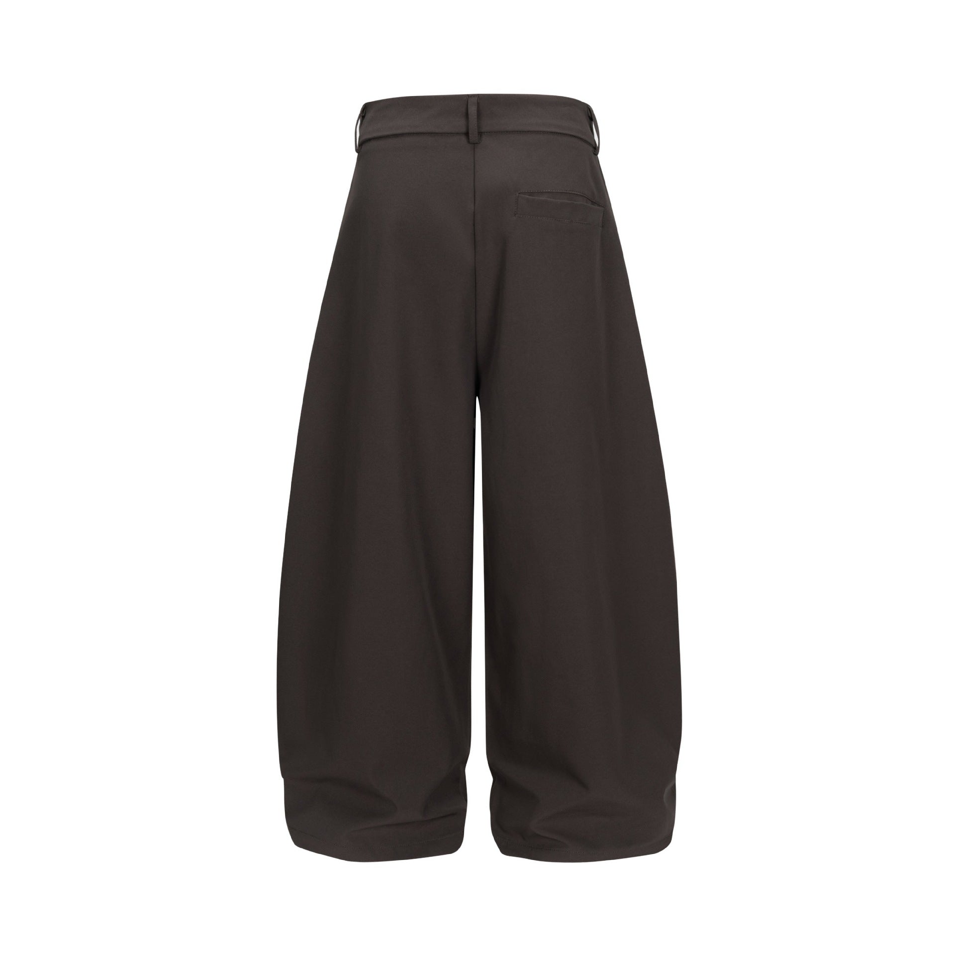 Women's wide culotte pants with high waistband, tucks, and cropped hem
