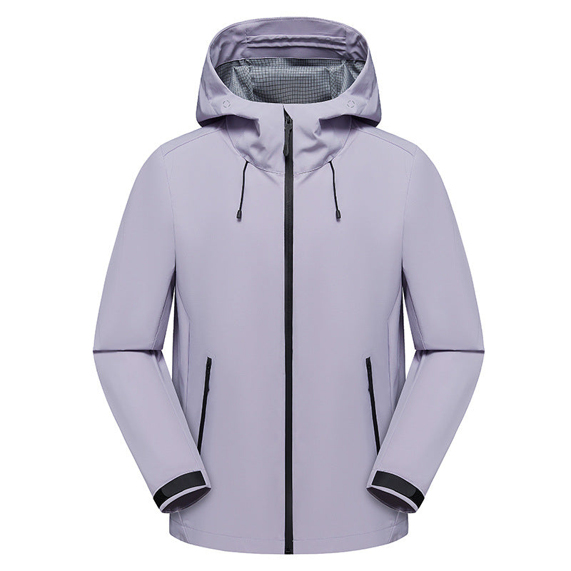 Men's Urban Softshell Rain Parka with taped seams, adjustable hood, and waterproof zipper Chichicherry