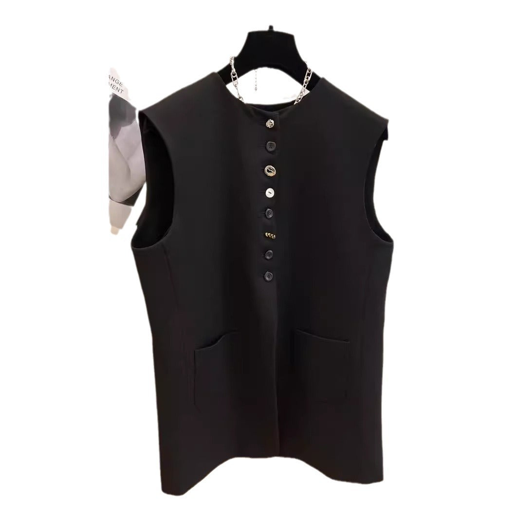 Women's sleeveless blazer vest Chichicherry