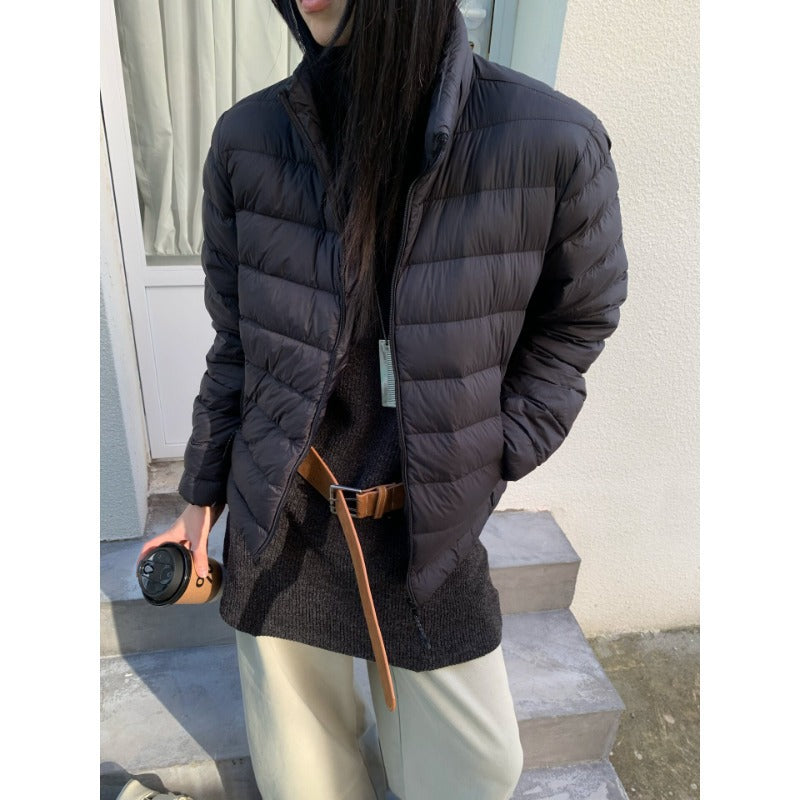 Women's lightly padded quilted jacket with high collar Chichicherry