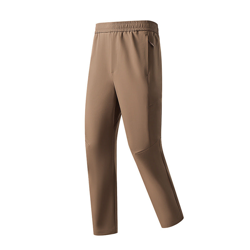 Men's technical tapered training pants with elastic waistband, 4-way stretch and zip pockets Chichicherry
