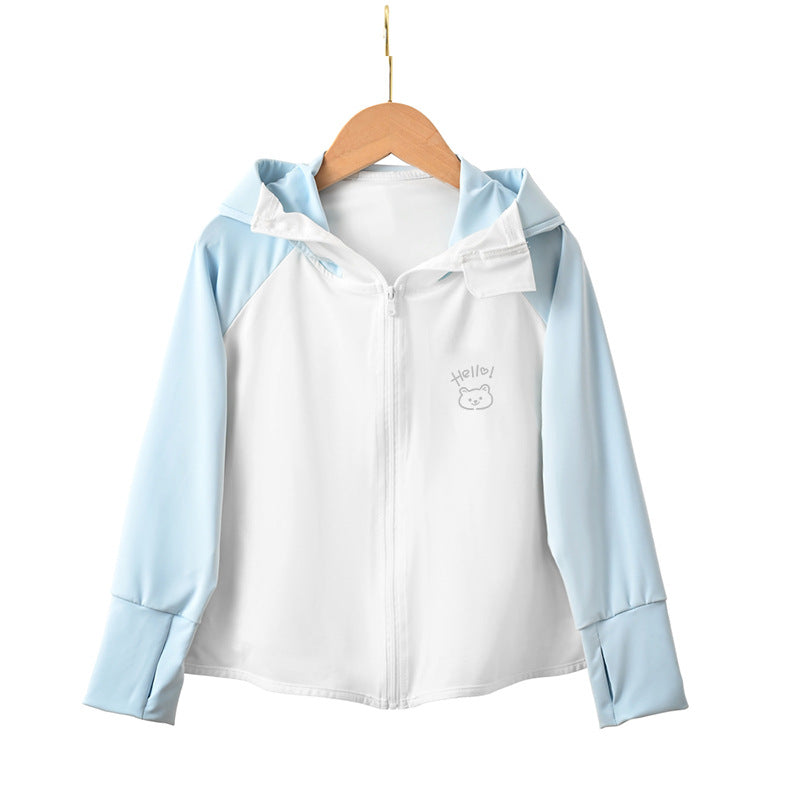 Children's UV protection jacket with hood and breathable material Chichicherry