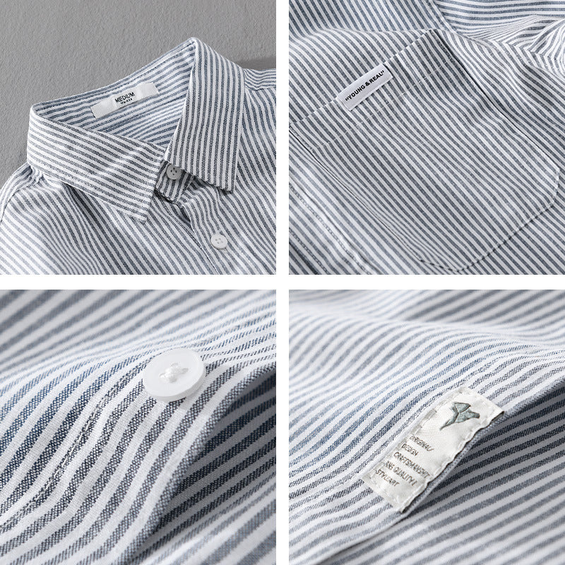 Men's Fine Cord Shirt in Overshirt Style with Chest Pocket, Relaxed Fit and Fine Wave Texture Chichicherry