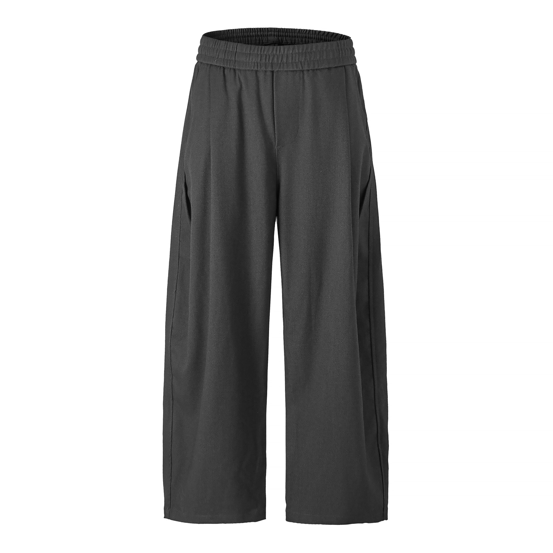 Women's High Waisted Culotte Pants with Wide Leg and Elastic Waistband Chichicherry