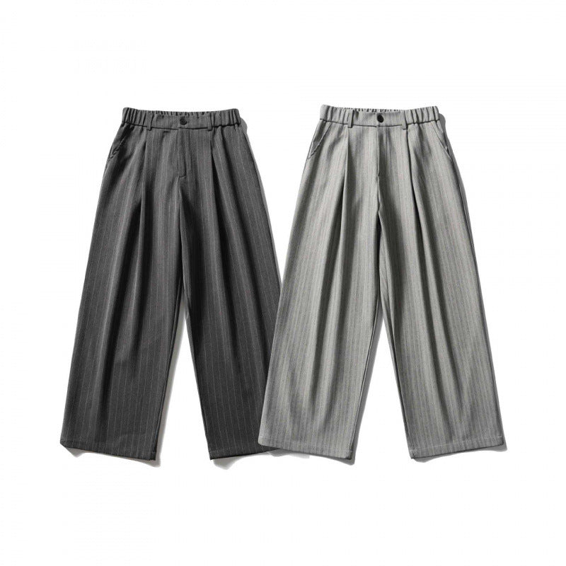 Ladies wide pleat trousers with high waistband, shortened culotte silhouette and elastic back Chichicherry