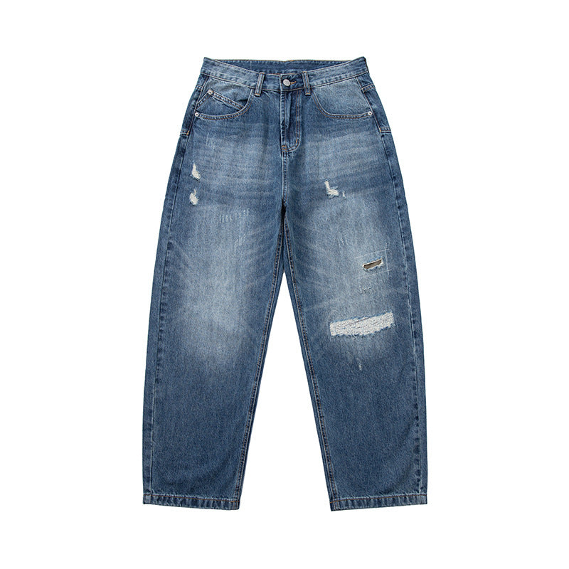 Women's baggy jeans with a high waist, relaxed fit, and destroy details Chichicherry