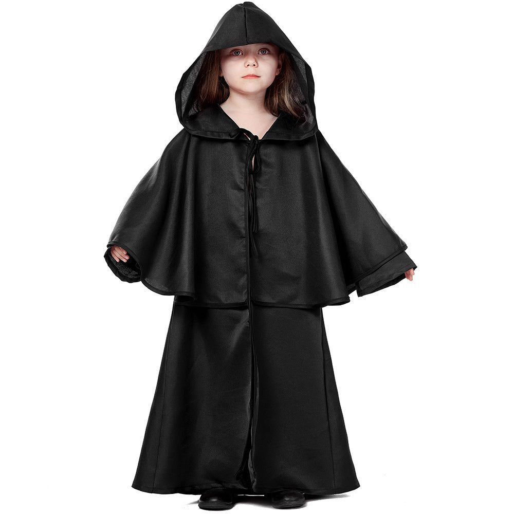Girl Wizard Costume with Hood and Wide Design Chichicherry