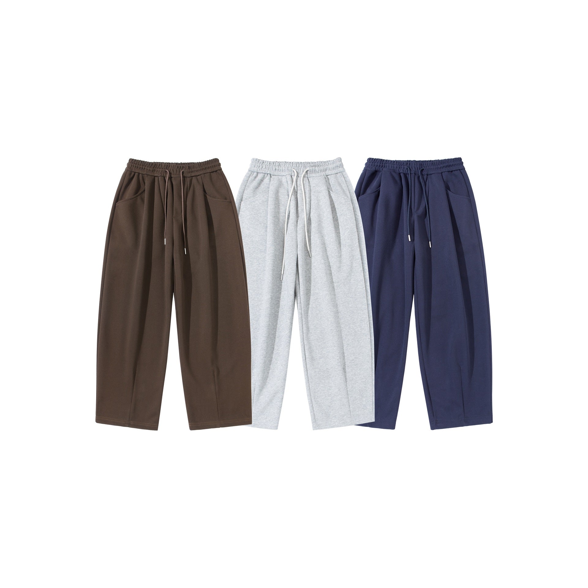 Women's Lightweight Culotte Sweatpants with High Elastic Waistband and Drawstring Chichicherry