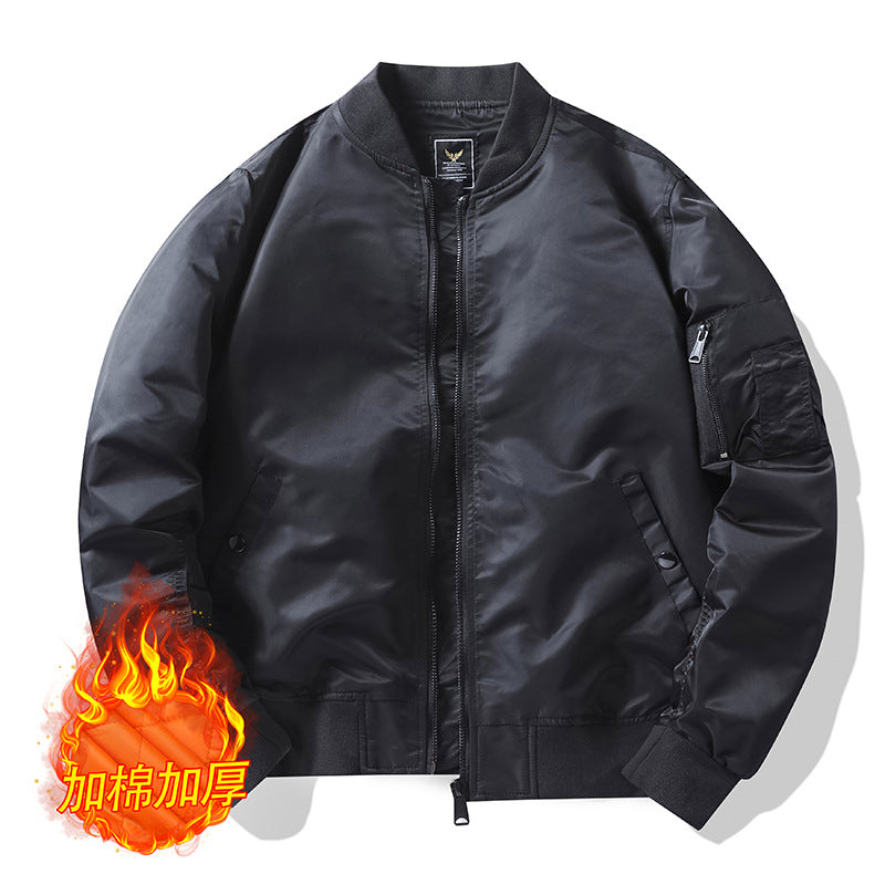 Men's bomber jacket in pilot style with water-repellent nylon shell and sleeve utility pocket Chichicherry