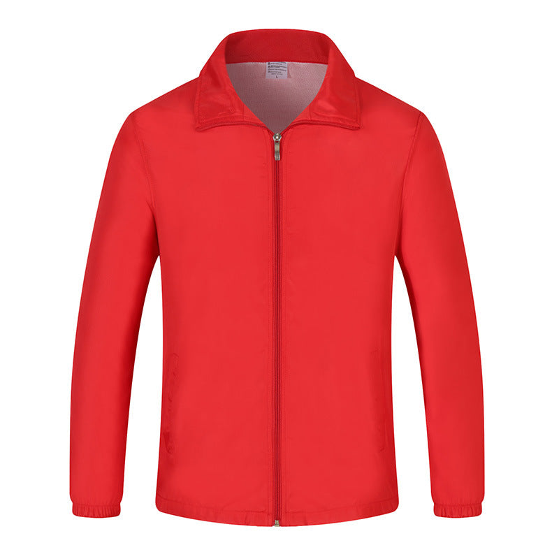 Men's lightweight windproof leisure jacket with full-length zipper & elastic cuffs Chichicherry