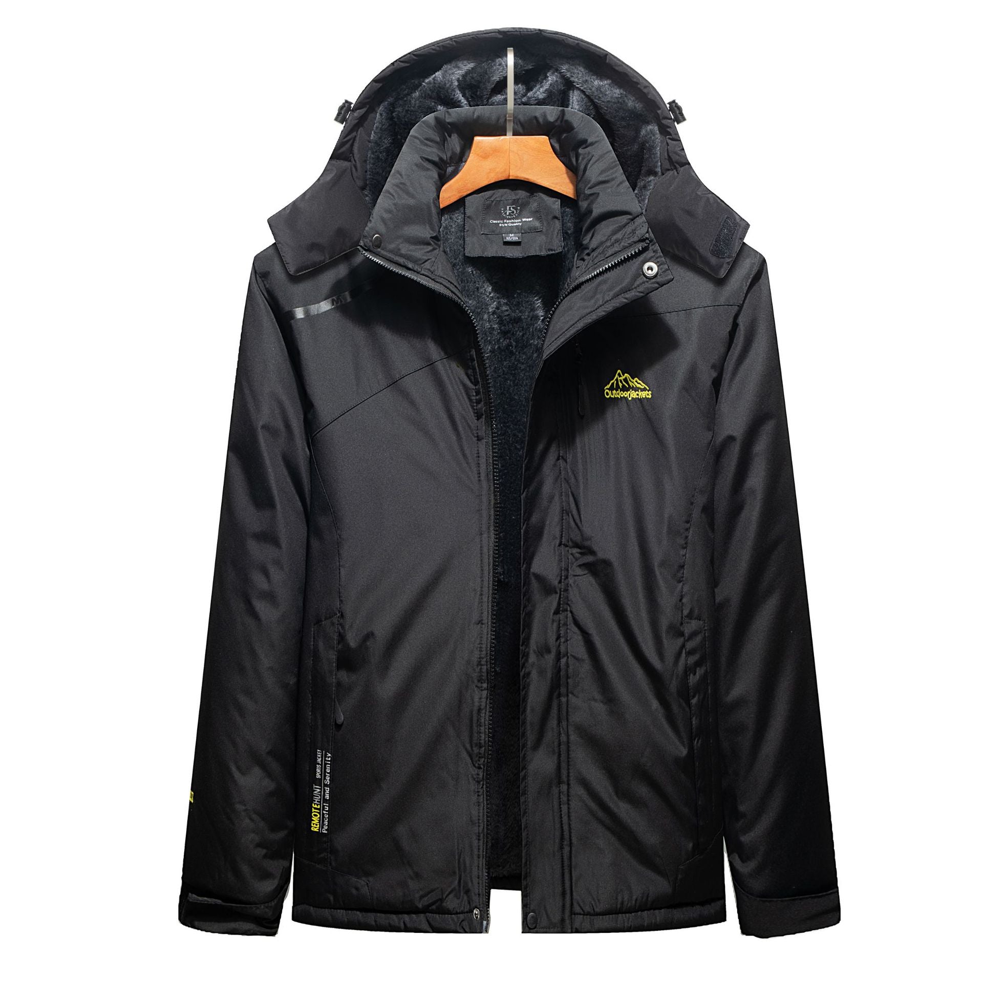 Men's Insulated Winter Parka with Teddy Lining, Hood and Water-Repellent Outer Shell Chichicherry