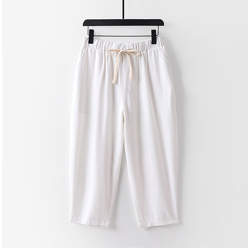 Women Casual Jogging Pants with Drawstring and Wide Leg Chichicherry