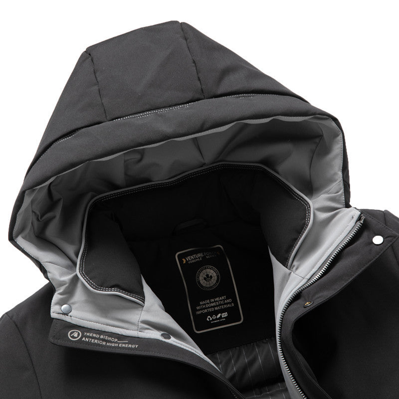 Men's water-repellent parka with detachable padded inner jacket Chichicherry