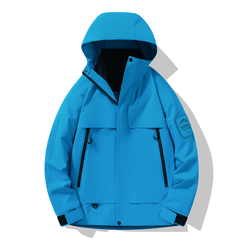 Men's multifunctional waterproof softshell rain jacket with removable fleece inner jacket Chichicherry