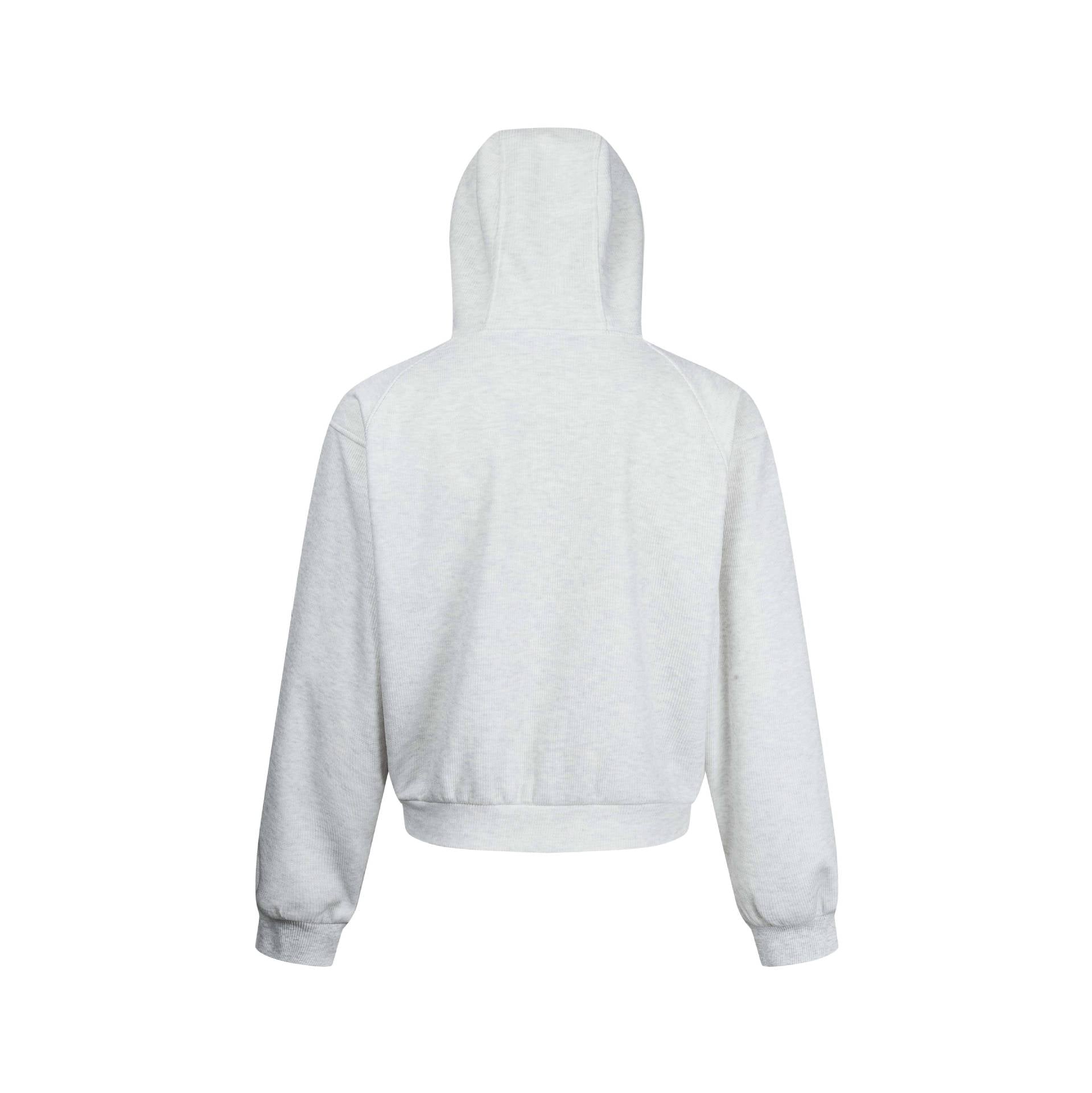 Ladies hooded sweatshirt jacket with zipper and raglan sleeves Chichicherry