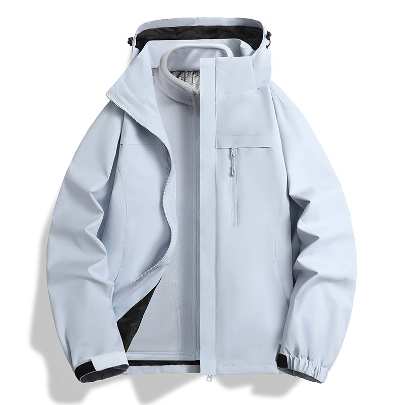 Men's two-in-one softshell hybrid jacket with removable fleece inner jacket and water-repellent membrane Chichicherry