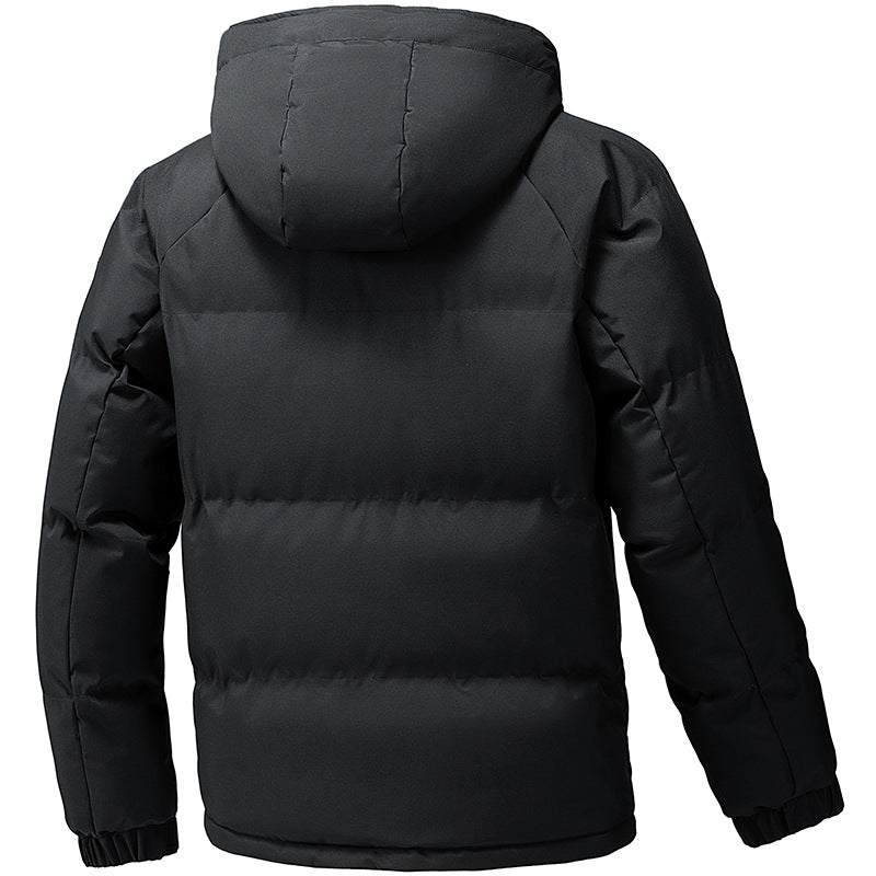 Men's Quilted Hooded Parka with Thermal Lining and Windproof Outer Shell Chichicherry