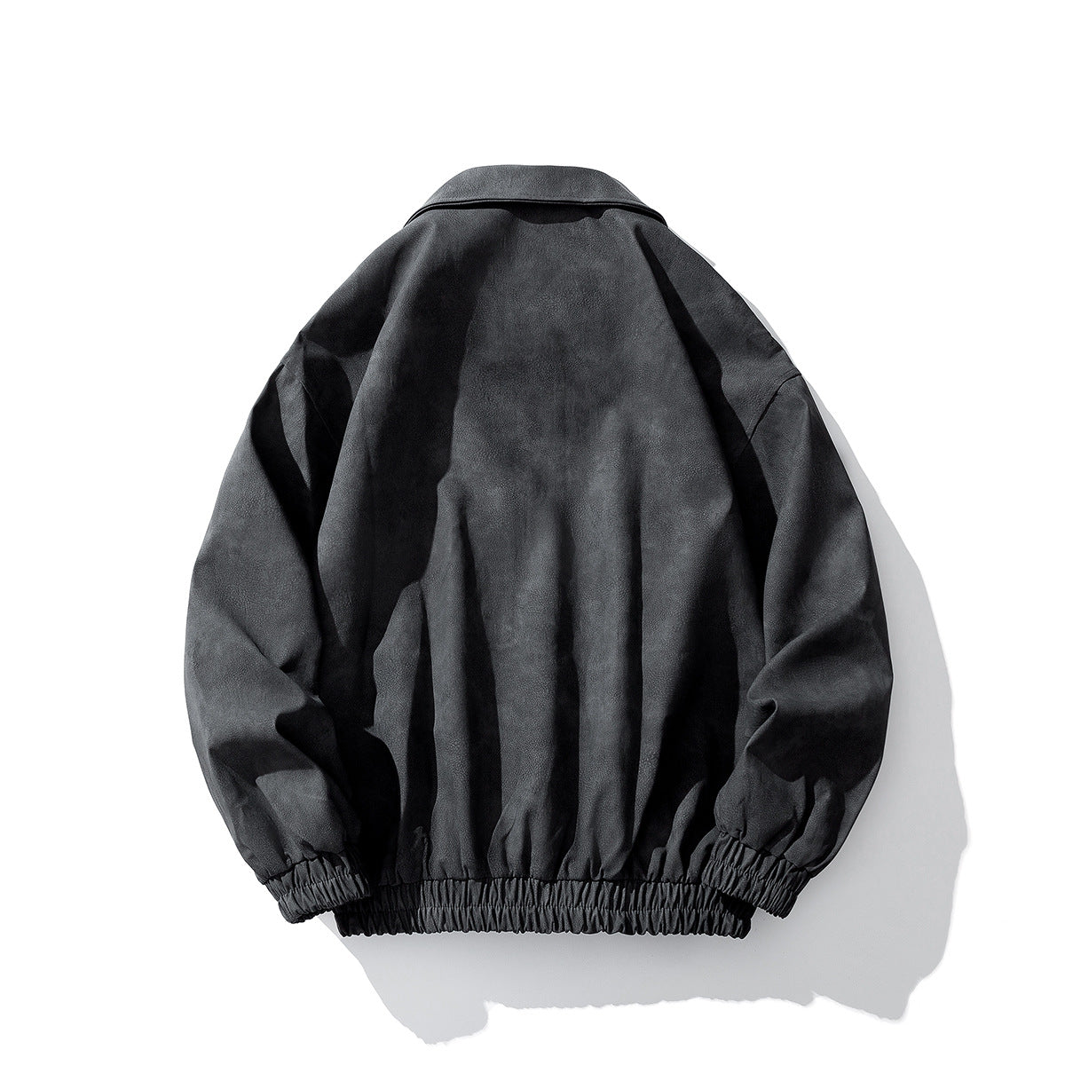 Men's Oversized Velour Jacket with Distinctive Metal Closures and Zipper Pockets Chichicherry