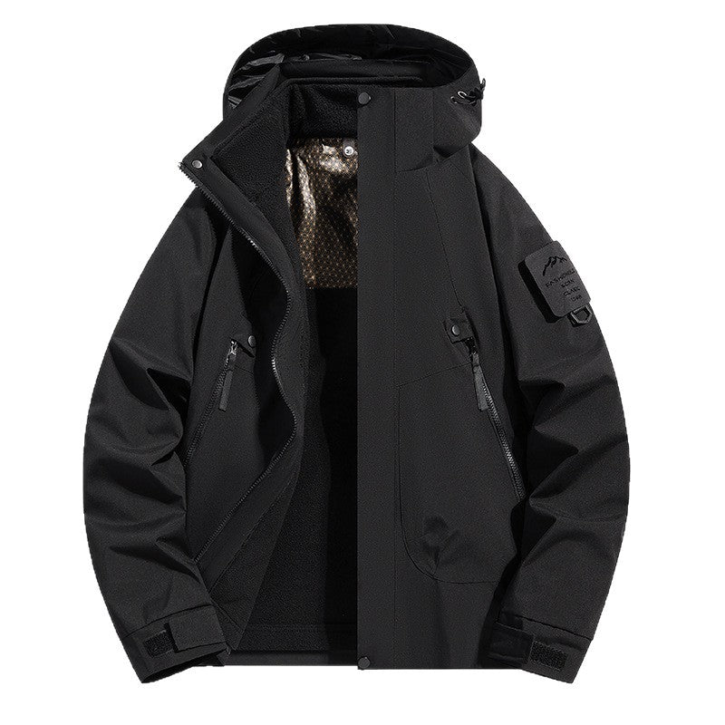 Women water-repellent softshell functional jacket with adjustable hood, windproof membrane and diagonal zip pockets Chichicherry