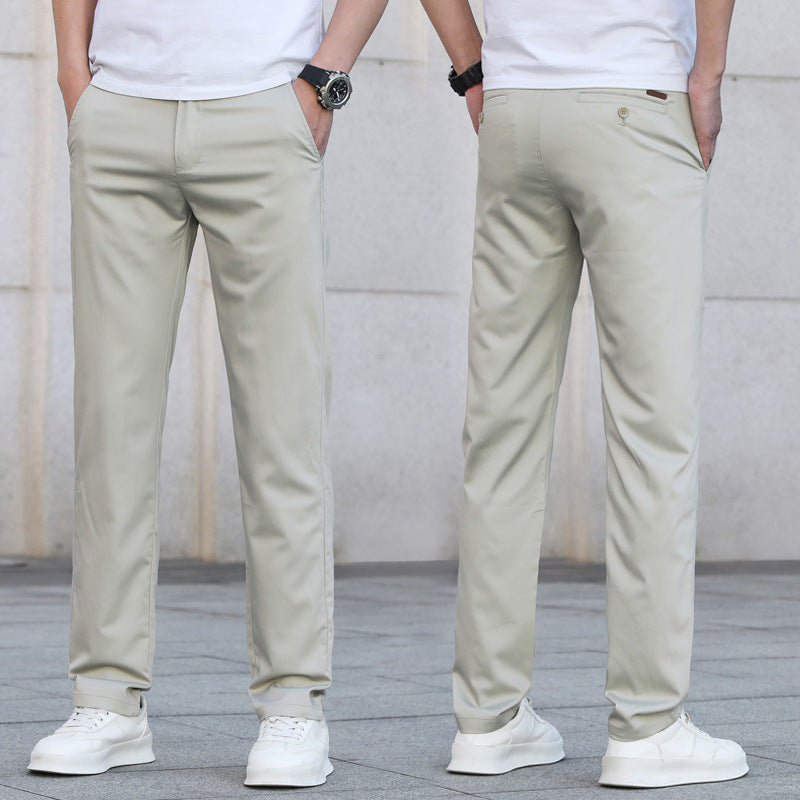 Men's Slim Stretch Chino Pants in Business Casual Look Chichicherry