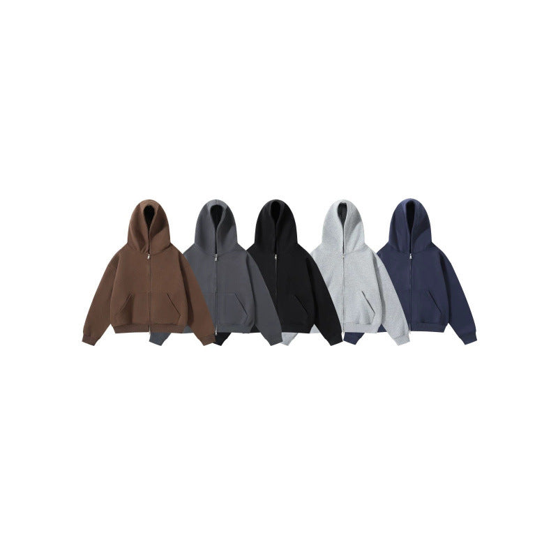 Unisex Oversize Hoodie with full zip and kangaroo pockets made of cotton fleece Chichicherry