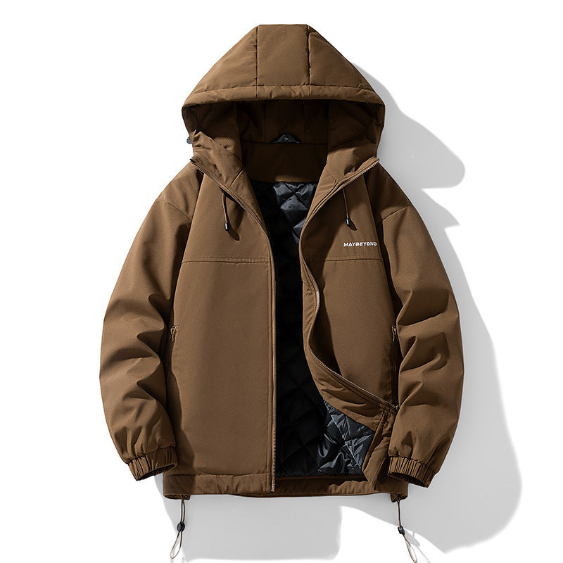 Men's water-repellent padded hooded jacket with thermos quilted lining Chichicherry