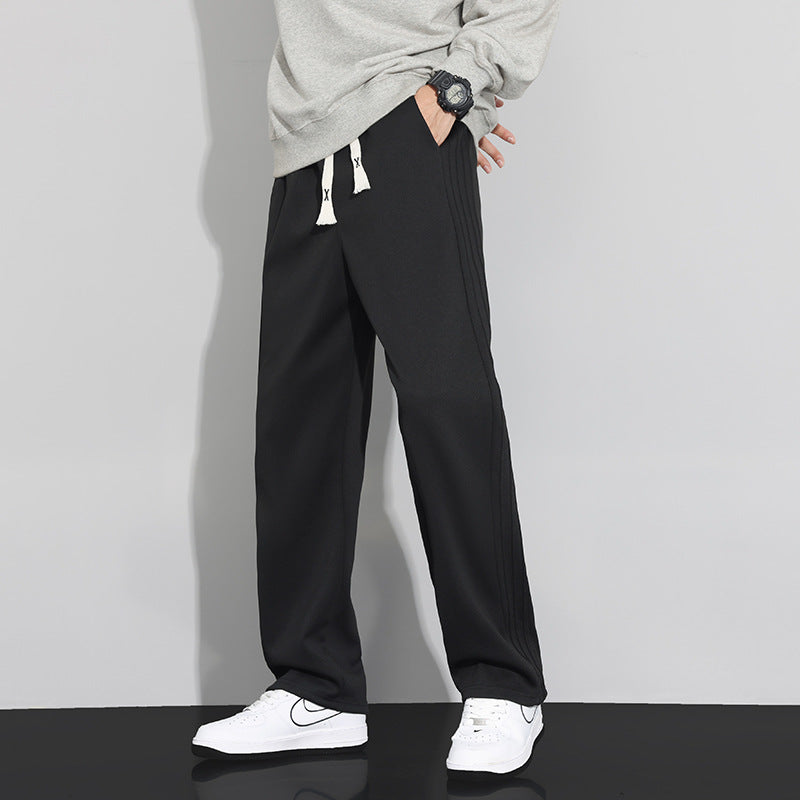 Men's loose-fitting lounge joggers with cotton fleece lining and adjustable drawstring Chichicherry