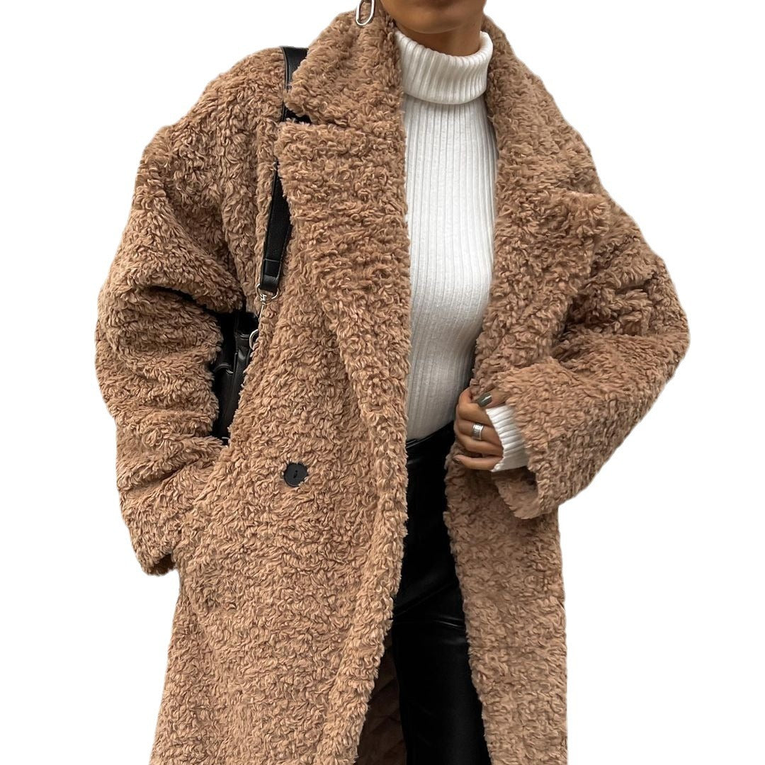 Damen wadenhohe robuste Schnürstiefel mit Plateau-Profilsohle Chichicherry