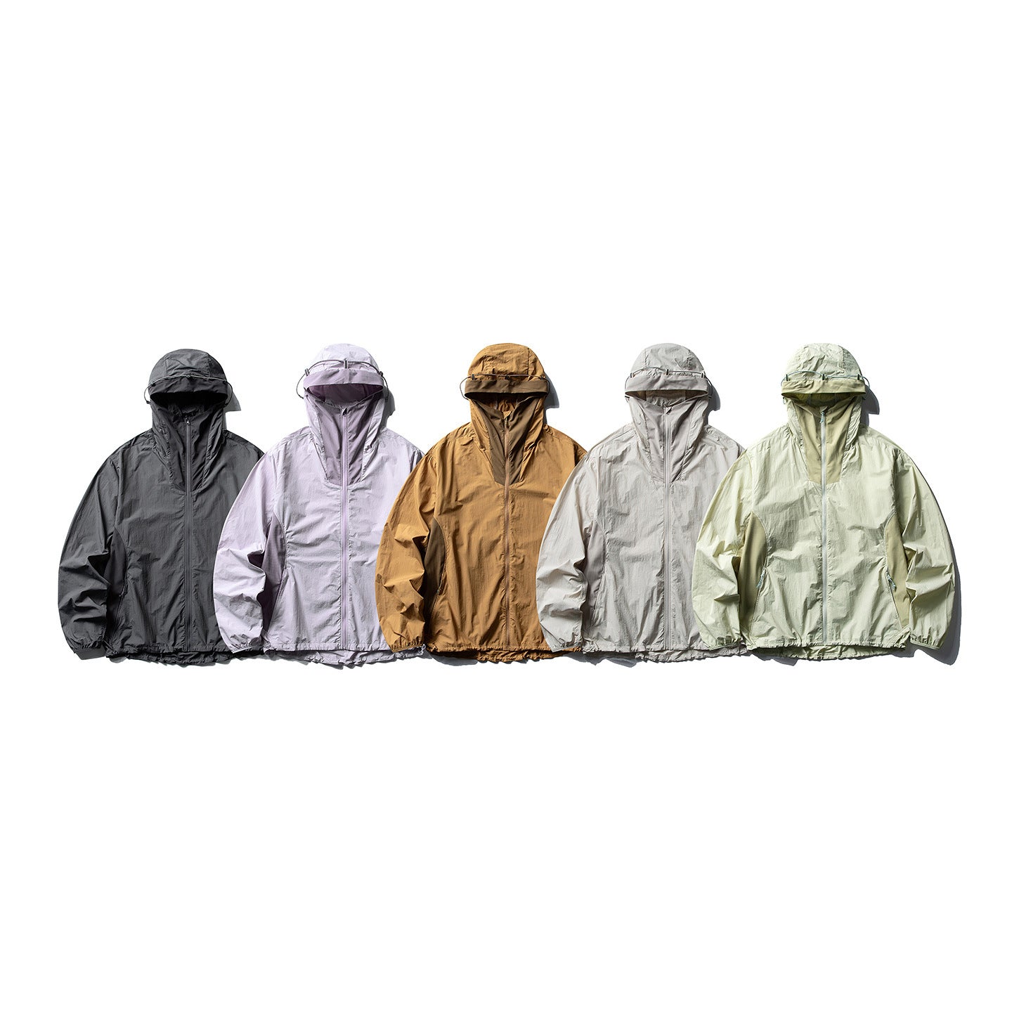 Men's Lightweight Ripstop Anorak with Hood, Ventilation and Insert Details Chichicherry