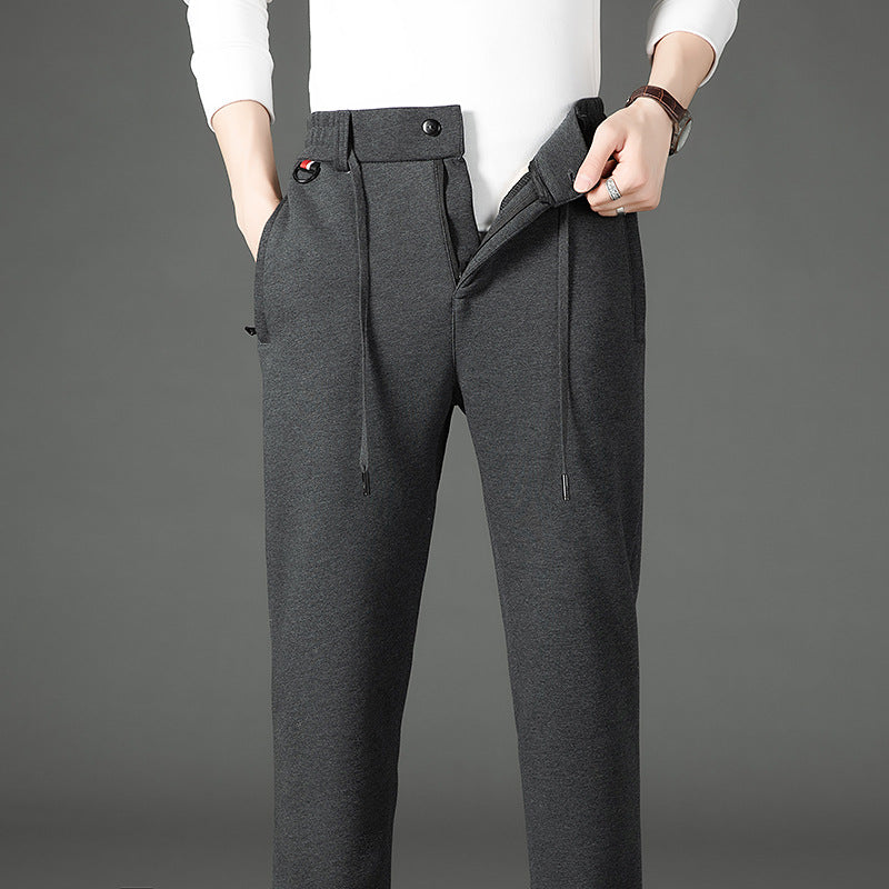 Men's thermo joggers with teddy lining, elastic waistband and zip pockets Chichicherry