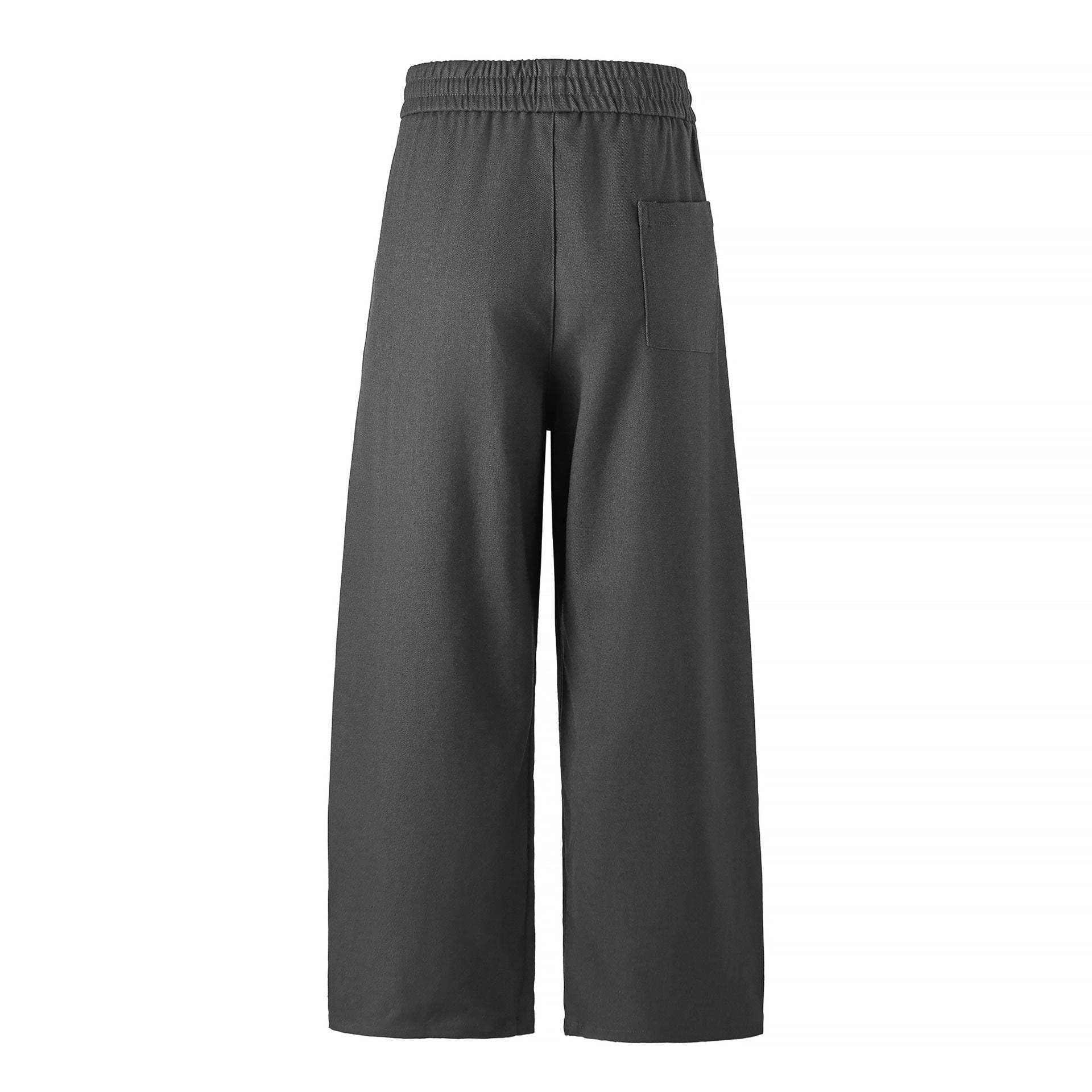 Women's High Waisted Culotte Pants with Wide Leg and Elastic Waistband Chichicherry