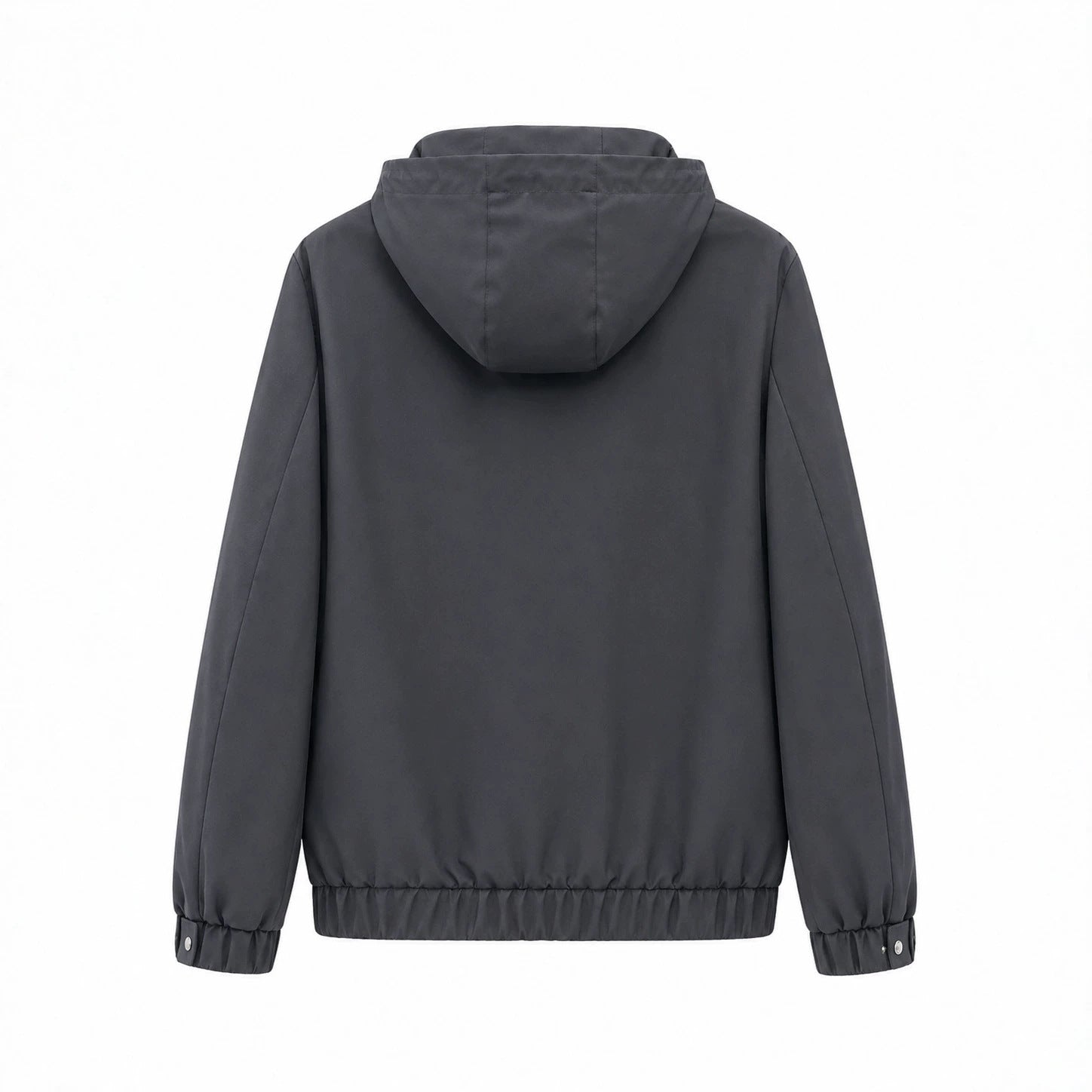 Women's Lightweight Hooded Windbreaker with Water-Repellent Coating, Zipper and Elastic Hem Chichicherry