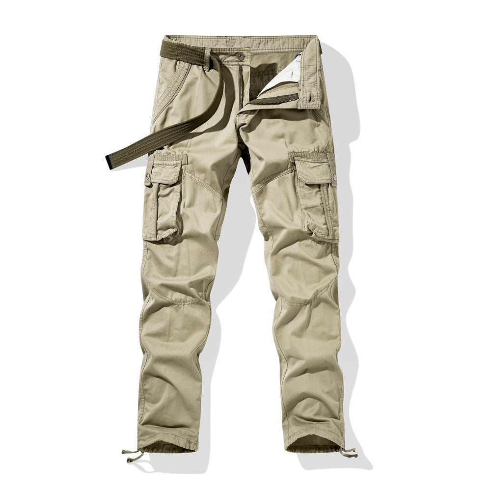 Men's Technical Cargo Work Pants with Reinforced Knees and Adjustable Leg Opening Chichicherry
