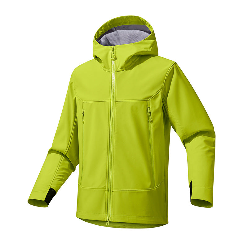Women Breathable Softshell Hoodie with Water-Repellent Membrane and Two-Way Zipper Chichicherry