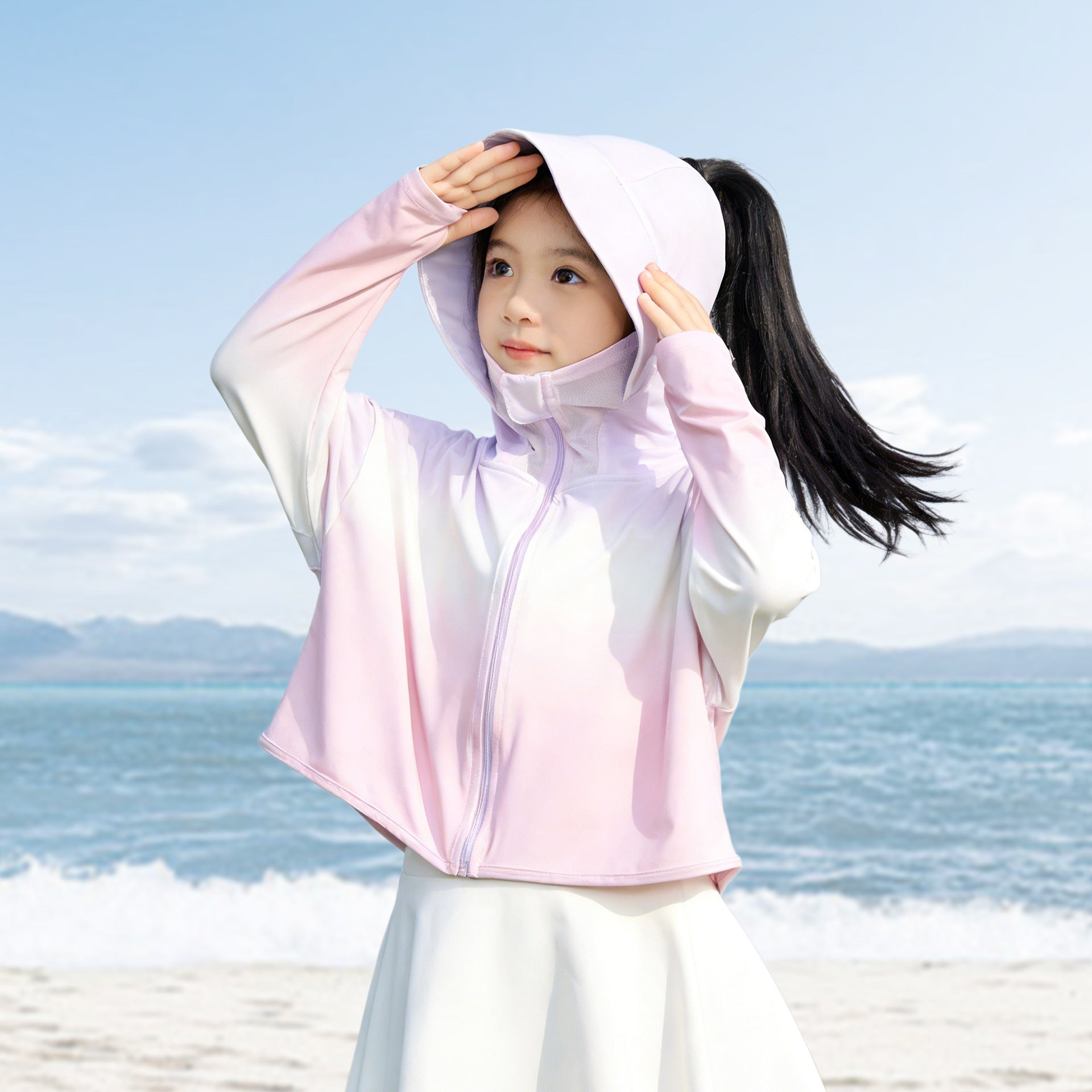 Women's UV protection jacket with hood and lightweight cotton material Chichicherry
