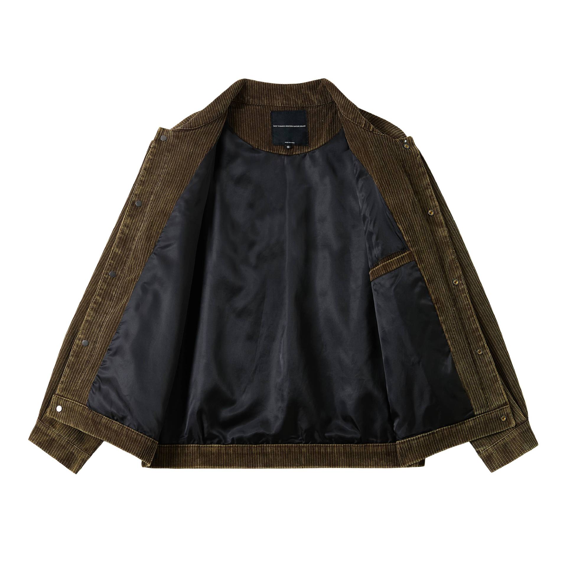 Men's cord workwear blouson with flap pockets and boxy fit Chichicherry