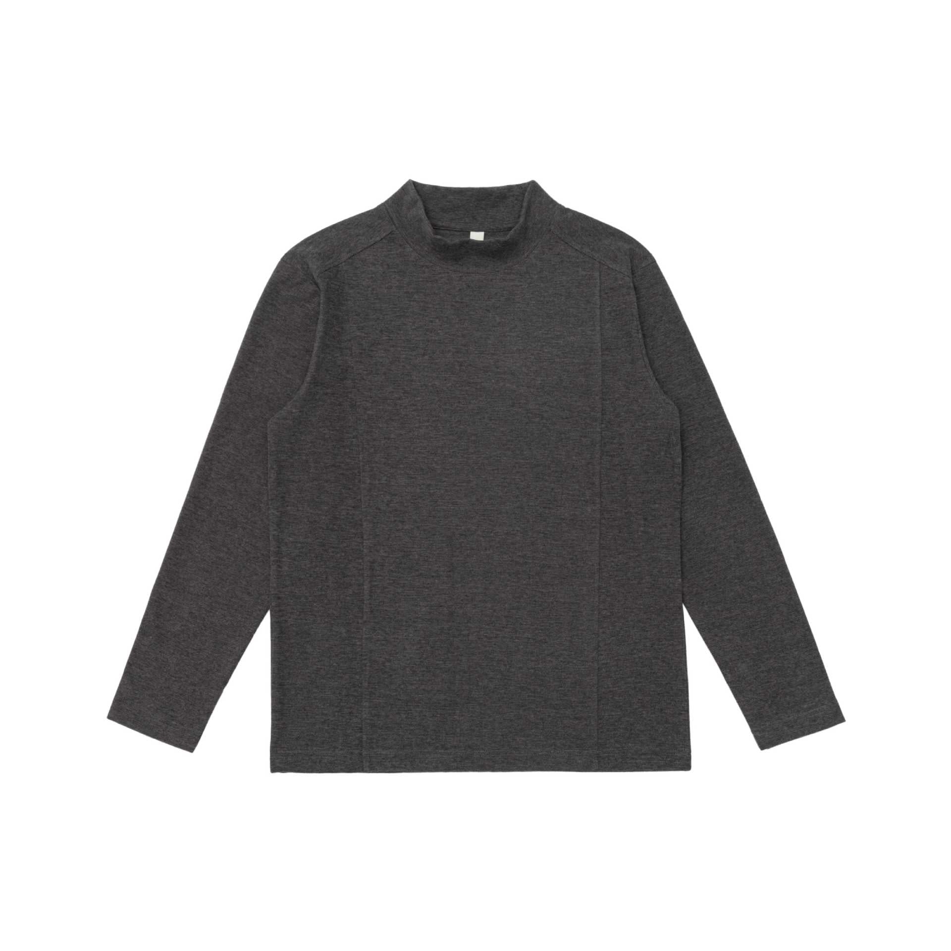 Unisex fine-structured stand-up collar sweater with seams Chichicherry