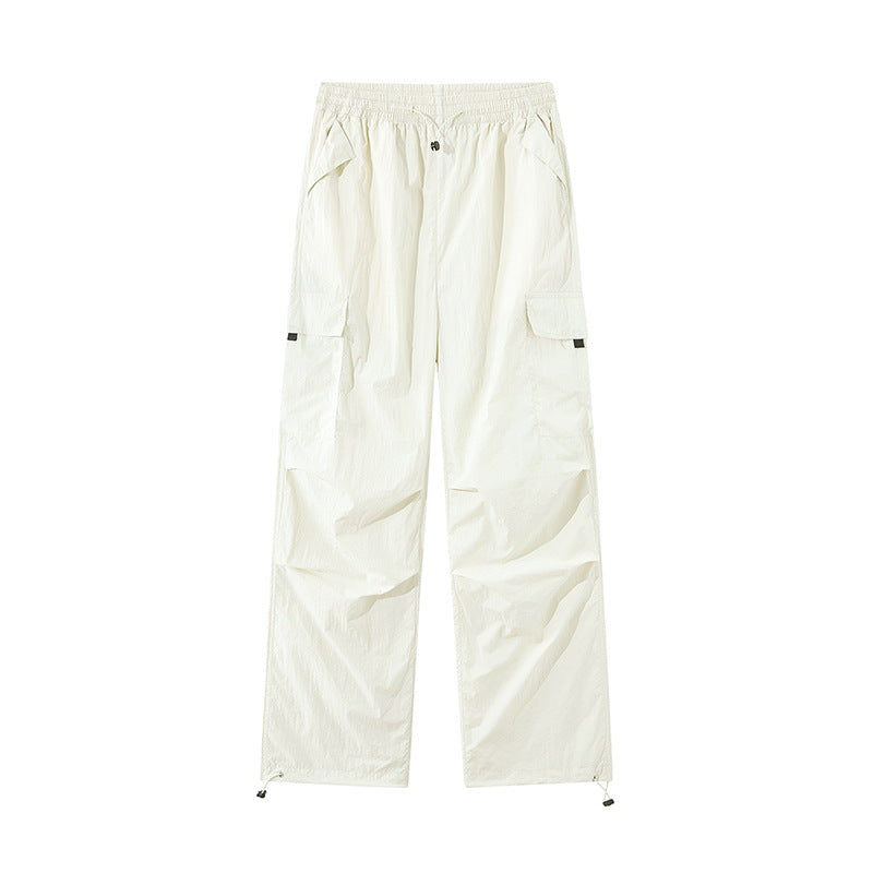 Unisex Lightweight Technical Cargo Pants with Drawstring and Adjustable Hem Chichicherry