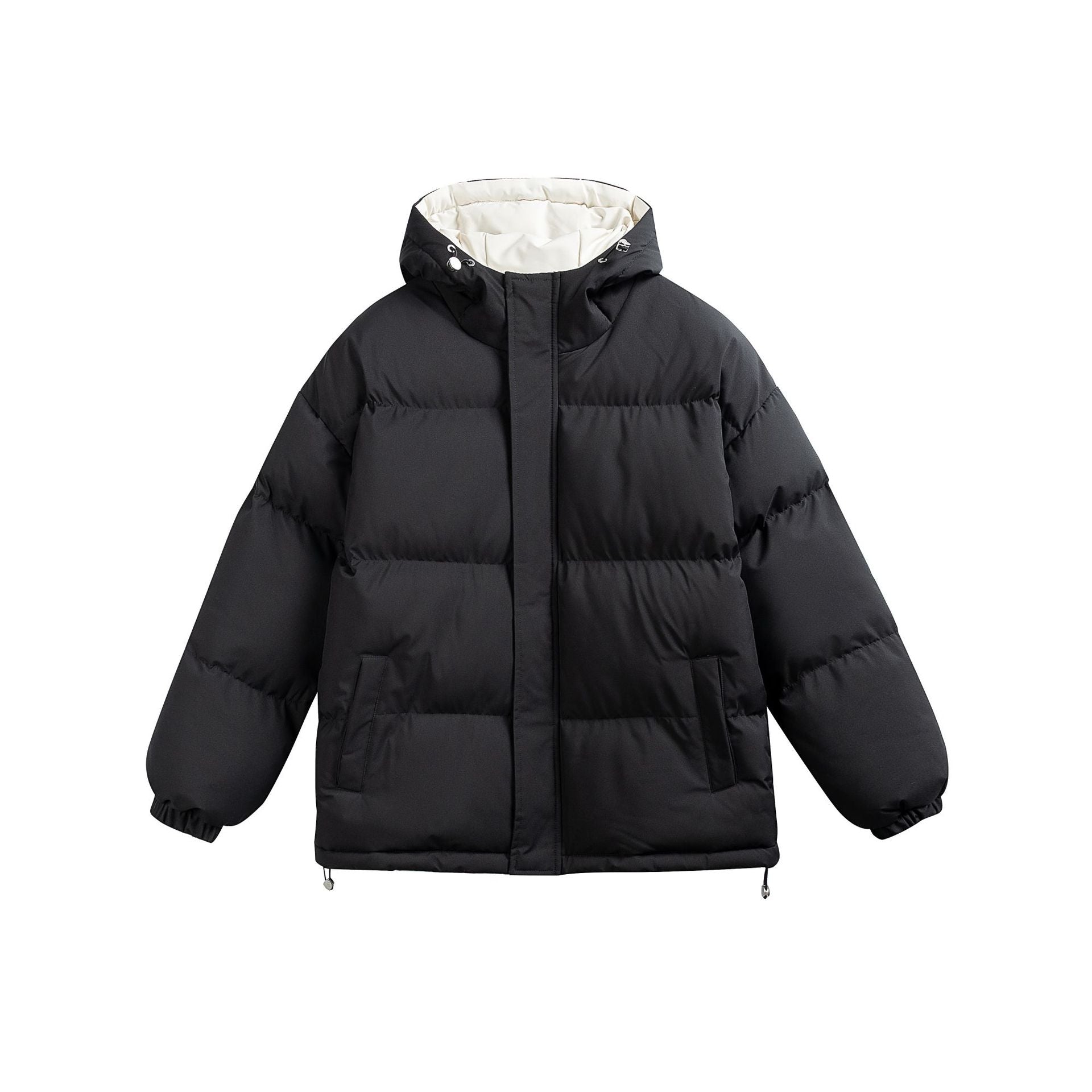 Ladies padded hooded quilted jacket in oversized puffer cut with drawstring waistband Chichicherry