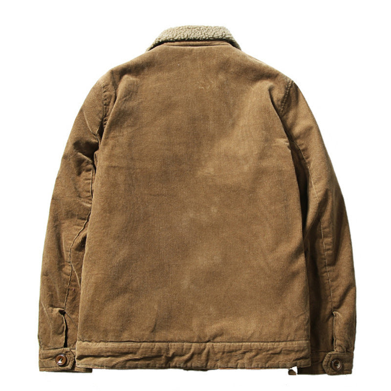 Men's cord jacket with sherpa lining and shirt collar Chichicherry