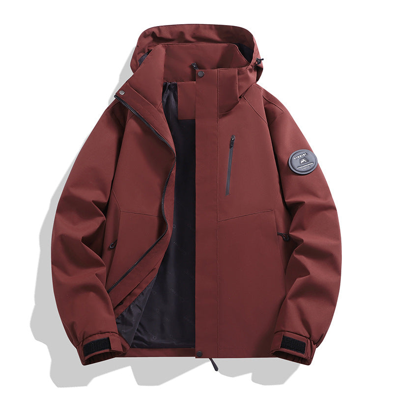 Men's Softshell Outdoor Parka with technical membrane, welded seams and waterproof zippers Chichicherry