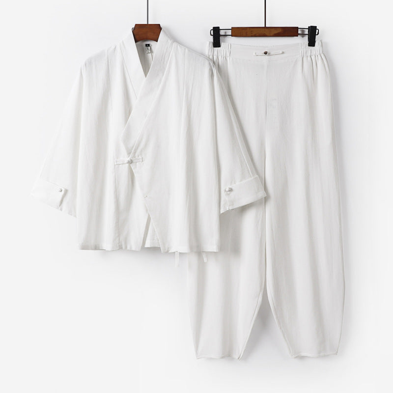Men's Kimono Jackets and Harem Pants Set Chichicherry
