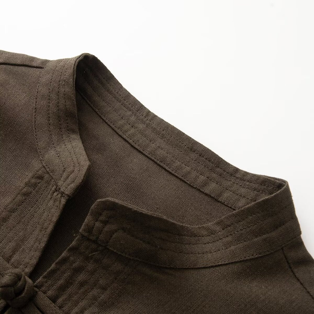 Ladies wide blouse jacket with stand collar and knot closure Chichicherry