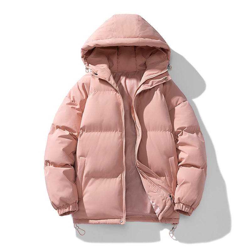Unisex Padded Hooded Quilted Jacket with Thermal Insulation and Adjustable Hem Chichicherry