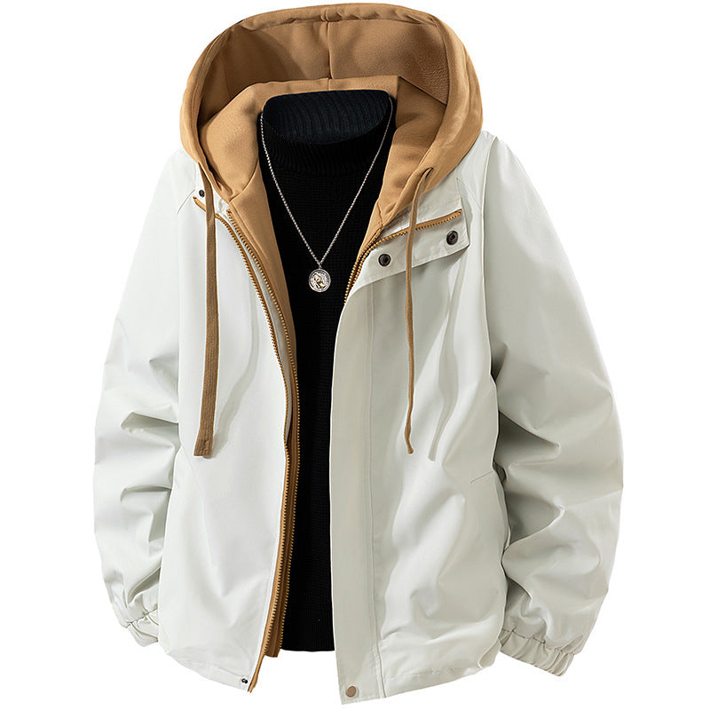Men's technical hooded softshell jacket with adjustable hood and utility pockets Chichicherry