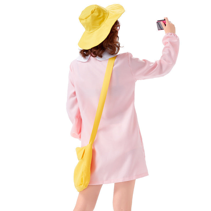 Girl's combo costume with hat and pockets Chichicherry