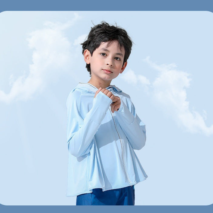 Girls functional UV protection jacket with hood Chichicherry