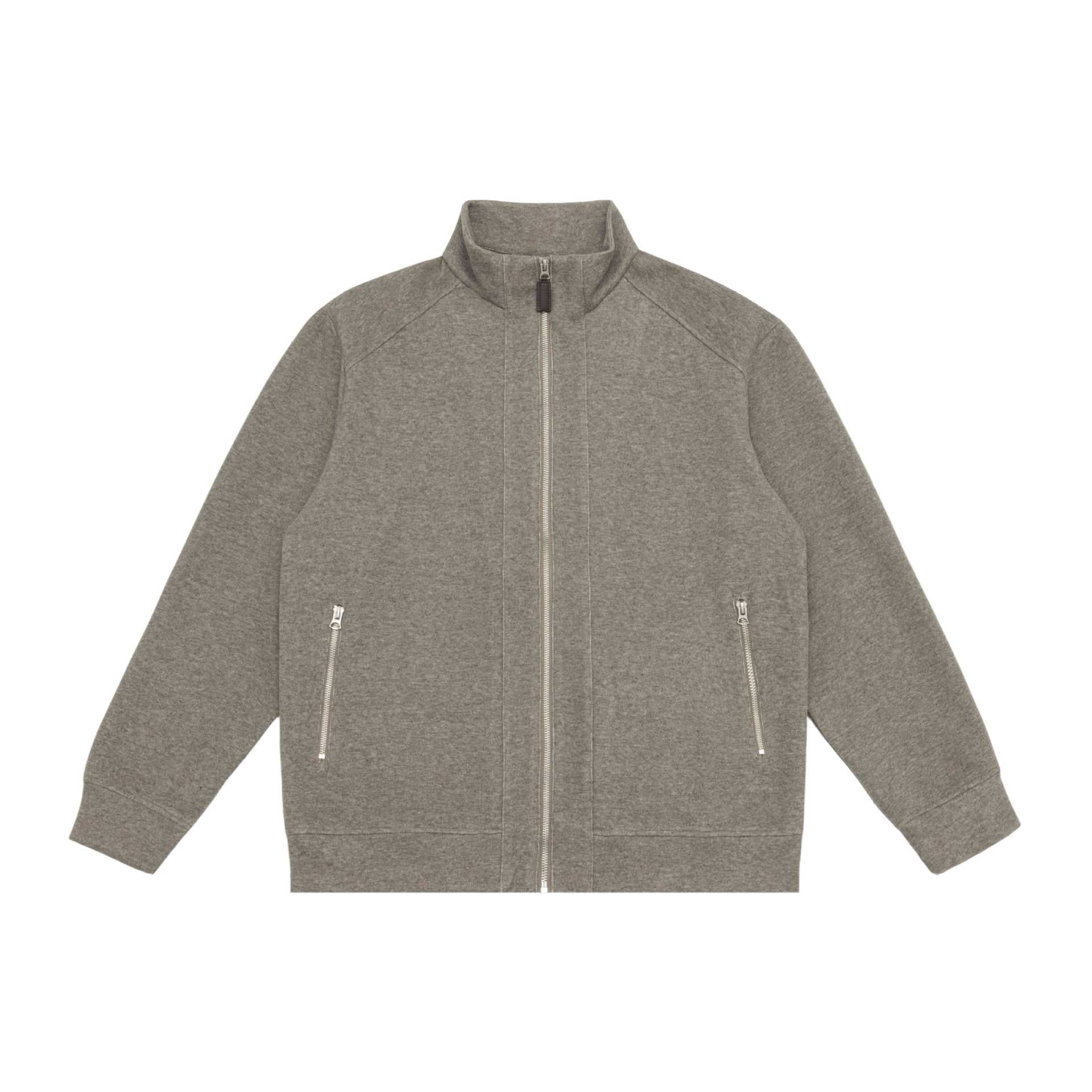Unisex zip sweatshirt jacket with stand-up collar, raglan sleeves and zip pockets Chichicherry