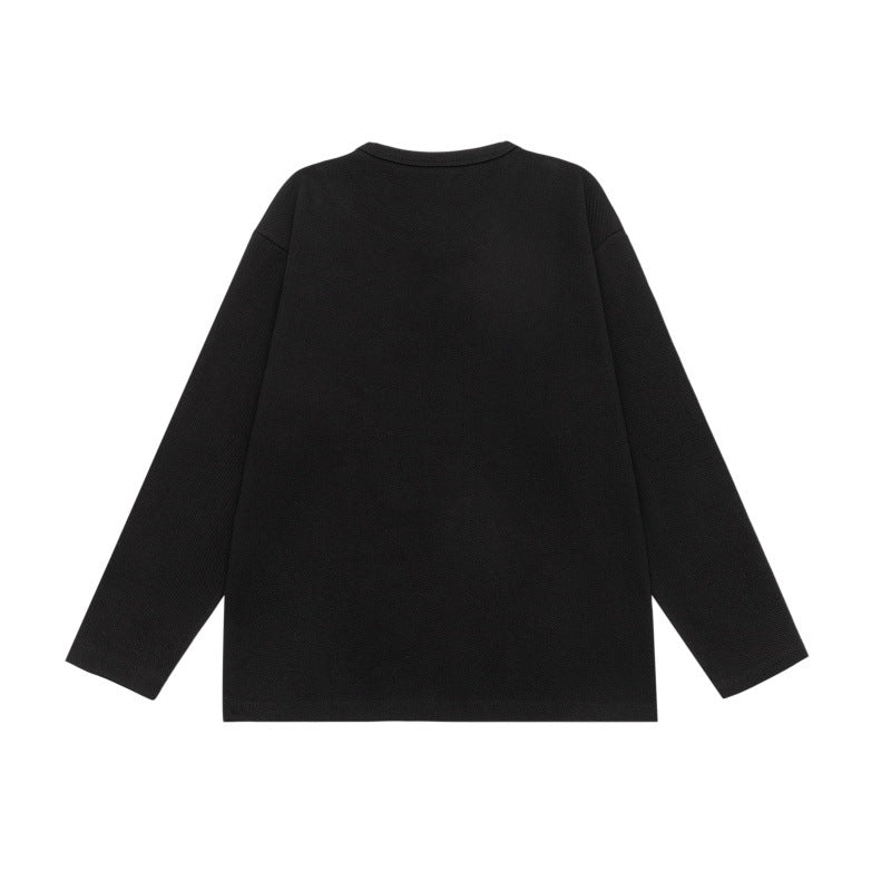 Unisex Oversize Sweatshirt with Notch neckline and contrasted collar insert Chichicherry